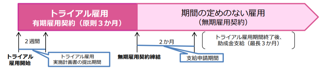 トライアル雇用スケジュール